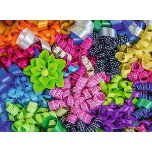 Ravensburger (14691) - Carole Gordon: "Colorful Ribbons" - 500 pieces puzzle