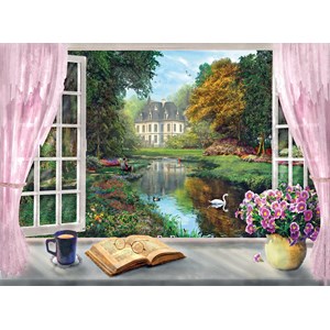 Clementoni (35011) - Dominic Davison: "View on the Garden" - 500 pieces puzzle