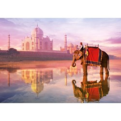 Educa (16756) - "Elephant At Taj Mahal" - 1000 pieces puzzle