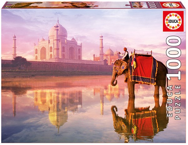 Educa (16756) - "Elephant At Taj Mahal" - 1000 pieces puzzle
