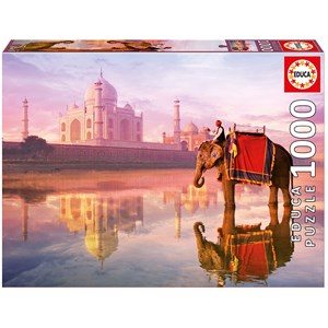 Educa (16756) - "Elephant At Taj Mahal" - 1000 pieces puzzle