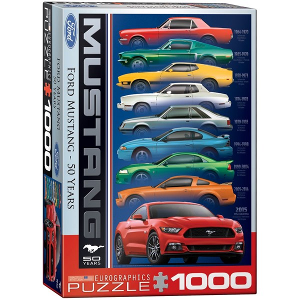 Eurographics (6000-0699) - "Ford Mustang 9 Model" - 1000 pieces puzzle