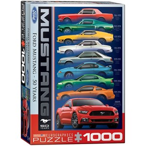 Eurographics (6000-0699) - "Ford Mustang 9 Model" - 1000 pieces puzzle