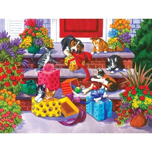 SunsOut (62906) - Nancy Wernersbach: "Time for Toys and Treats" - 1000 pieces puzzle