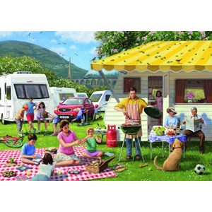 Falcon (11093) - "Family Holiday" - 500 pieces puzzle