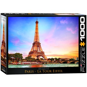 Eurographics (6000-0765) - "Paris Eiffel Tower" - 1000 pieces puzzle