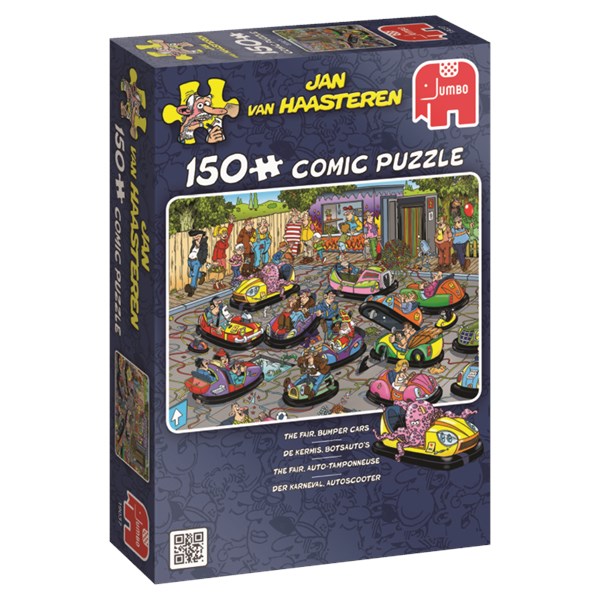 Jumbo (19037) - Jan van Haasteren: "The Fair, Bumper Cars" - 150 pieces puzzle