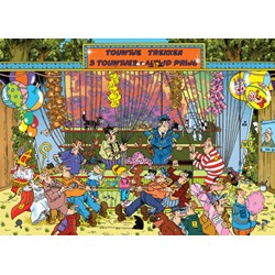 Jumbo (19036) - Jan van Haasteren: "The Fair Pulling Rope" - 150 pieces puzzle