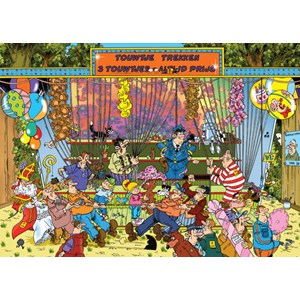 Jumbo (19036) - Jan van Haasteren: "The Fair Pulling Rope" - 150 pieces puzzle