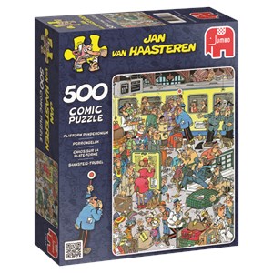 Jumbo (17318) - Jan van Haasteren: "Platform" - 500 pieces puzzle