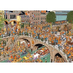 Jumbo (19054) - Jan van Haasteren: "King's Day" - 1000 pieces puzzle