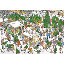 Jumbo (19062) - Jan van Haasteren: "Christmas Tree Market" - 2000 pieces puzzle