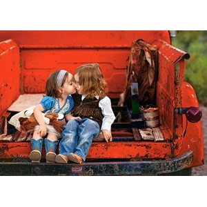 Castorland (B-52523) - "First Kiss" - 500 pieces puzzle