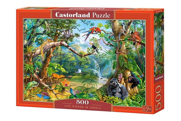 Castorland (B-52776) - "Life Hidden in Jungle" - 500 pieces puzzle