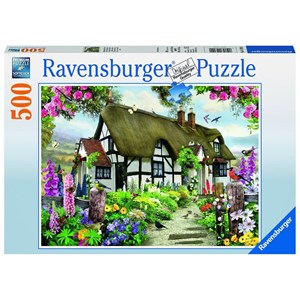 Ravensburger (14709) - "Fairy Cottage" - 500 pieces puzzle