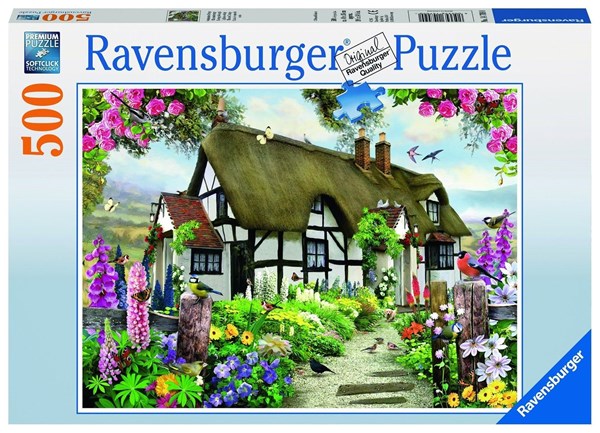 Ravensburger (14709) - "Fairy Cottage" - 500 pieces puzzle