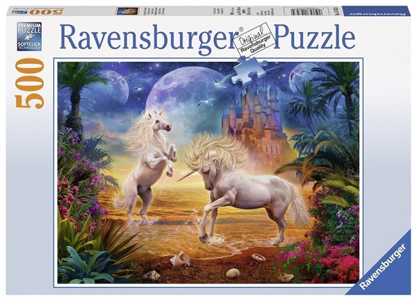 Ravensburger (14743) - "Fantastic Unicorns" - 500 pieces puzzle