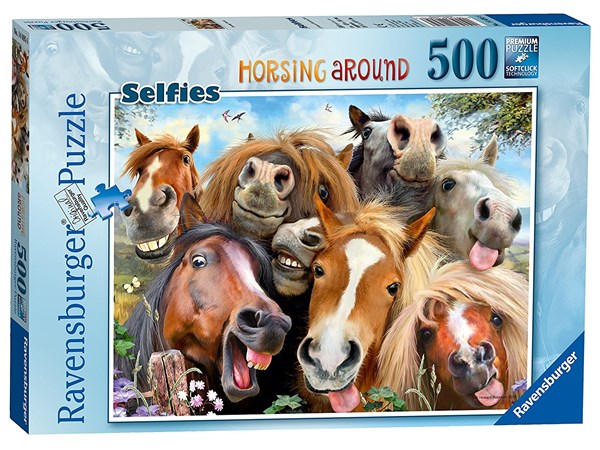Ravensburger (14763) - "Horses Selfie" - 500 pieces puzzle