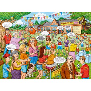 Ravensburger (14749) - Geoffrey Tristram: "School Sports Day" - 500 pieces puzzle