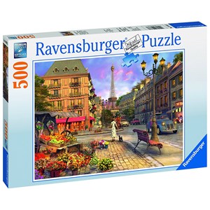 Ravensburger (14683) - "Walk in Paris" - 500 pieces puzzle