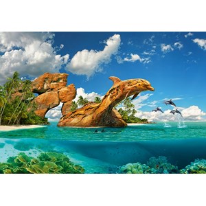 Castorland (C-103508) - "Dolphin Paradise" - 1000 pieces puzzle