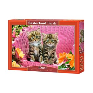 Castorland (C-103775) - "Kittens on Garden Chair" - 1000 pieces puzzle
