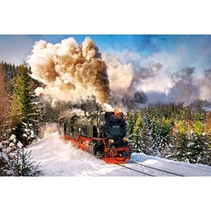 Castorland (C-103409) - "Steam Train" - 1000 pieces puzzle