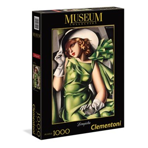 Clementoni (39332) - Tamara de Lempicka: "Young Girl In Green" - 1000 pieces puzzle