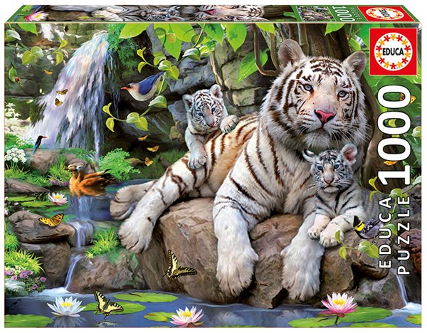 Educa (14808) - "White Tiger" - 1000 pieces puzzle