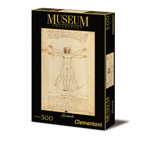 Clementoni (35001) - Leonardo Da Vinci: "Vitruvian Man" - 500 pieces puzzle