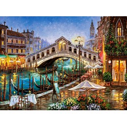 Castorland (C-200689) - "Grand Canal Bistro" - 2000 pieces puzzle