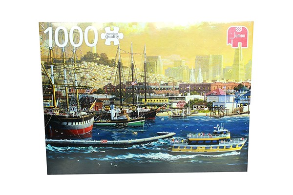 Jumbo (18552) - "Harbour of San Francisco, USA" - 1000 pieces puzzle