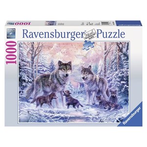Ravensburger (19146) - "Arctic Wolves" - 1000 pieces puzzle