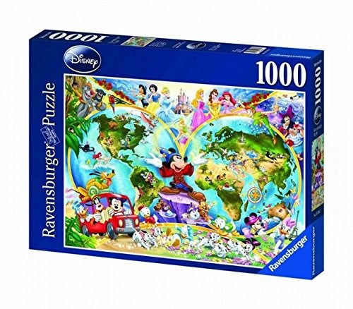 Ravensburger (15785) - "Disney World Map" - 1000 pieces puzzle