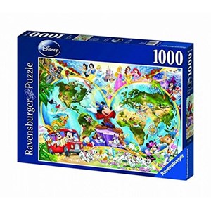 Ravensburger (15785) - "Disney World Map" - 1000 pieces puzzle
