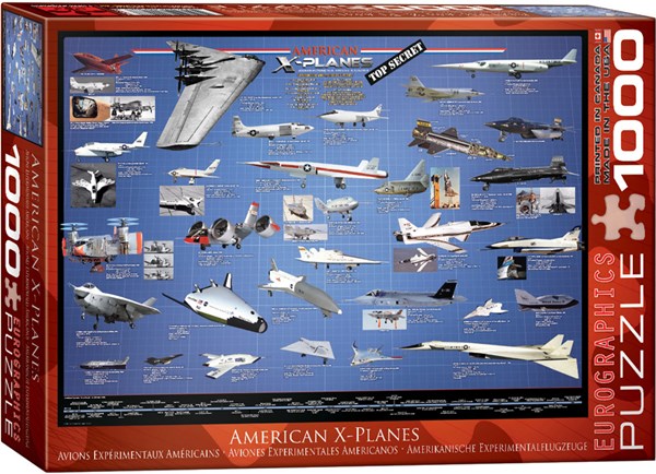 Eurographics (6000-0248) - "American X-Planes" - 1000 pieces puzzle
