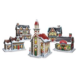 Wrebbit (WSP-5601) - "Christmas Village" - 116 pieces puzzle