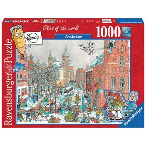Ravensburger (19786) - "Amsterdam in Winter" - 1000 pieces puzzle