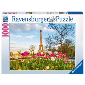 Ravensburger (19525) - "Eiffel Tulips" - 1000 pieces puzzle