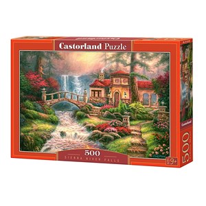 Castorland (B-52202) - Chuck Pinson: "Sierra River Falls" - 500 pieces puzzle