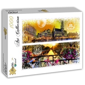 Grafika (T-00232) - "Belgium and the Netherlands" - 1000 pieces puzzle