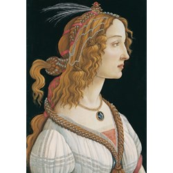 Grafika Kids (00695) - Sandro Botticelli: "Portrait of a young Woman, 1494" - 100 pieces puzzle
