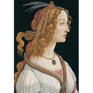 Grafika Kids (00695) - Sandro Botticelli: "Portrait of a young Woman, 1494" - 100 pieces puzzle