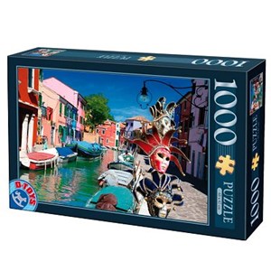 D-Toys (62154-EC10) - "Burano, Italy" - 1000 pieces puzzle