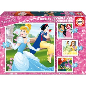 Educa (17166) - "Disney Princess" - 12 16 20 25 pieces puzzle