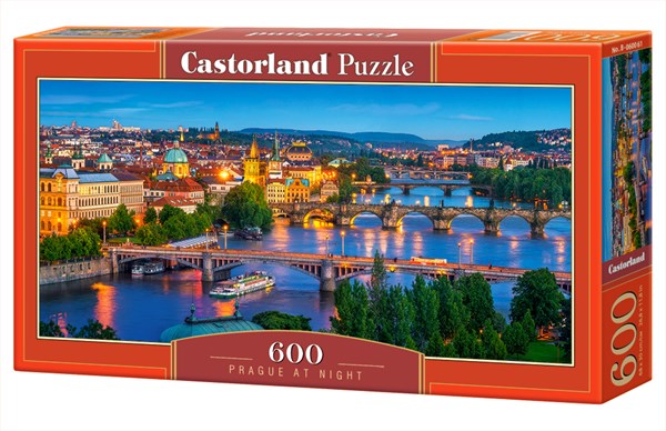 Castorland (B-060061) - "Prague at Night" - 600 pieces puzzle