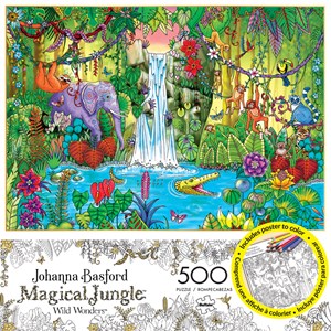 Buffalo Games (3847) - Johanna Basford: "Magical Jungle" - 500 pieces puzzle