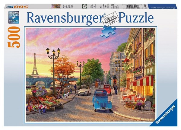 Ravensburger (14505) - Dominic Davison: "Evening in Paris" - 500 pieces puzzle