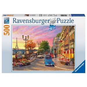 Ravensburger (14505) - Dominic Davison: "Evening in Paris" - 500 pieces puzzle
