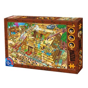 D-Toys (61218-CC03) - "Building the Pyramids, Egypt" - 1000 pieces puzzle